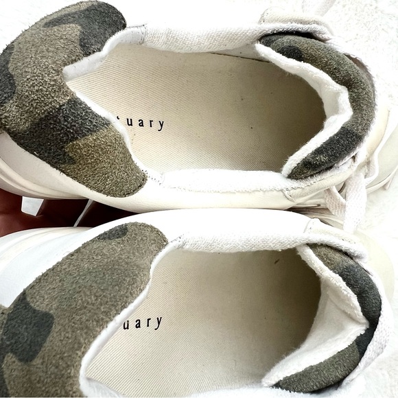 Sanctuary Daytripper Low Top Sneakers White with Camo Accent Size 6M - Picture 15 of 15
